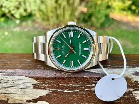 rolex 36mm oyster perpetual green|Rolex Oyster Perpetual 2020 price.